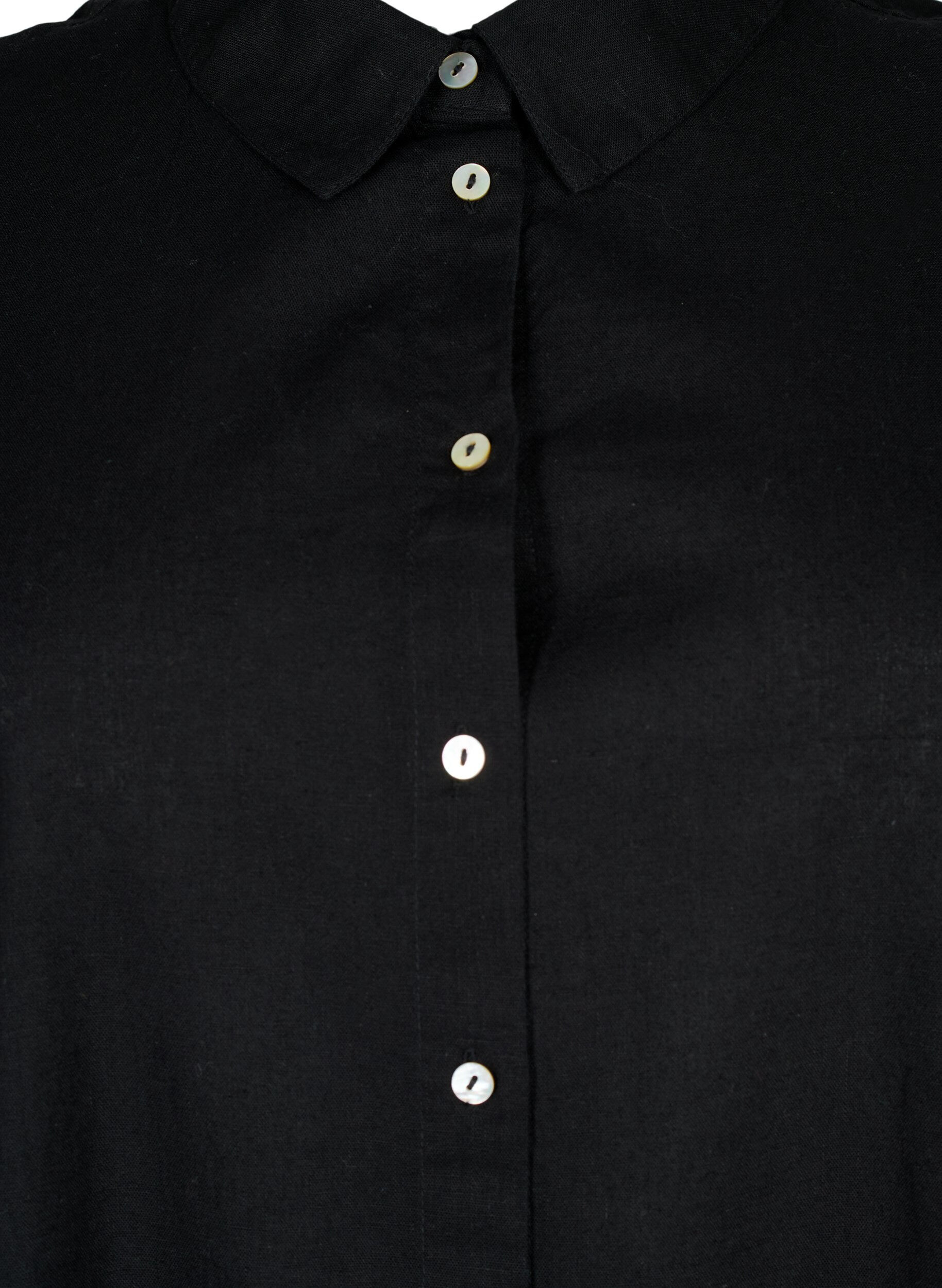Zizzifashion Long shirt with short sleeves, Black, Packshot image number 2