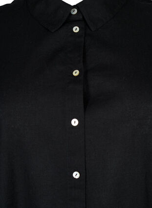 Long shirt with short sleeves, Black, Packshot image number 2