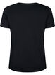 Cotton t-shirt with sequins, Black W. Face, Packshot image number 1