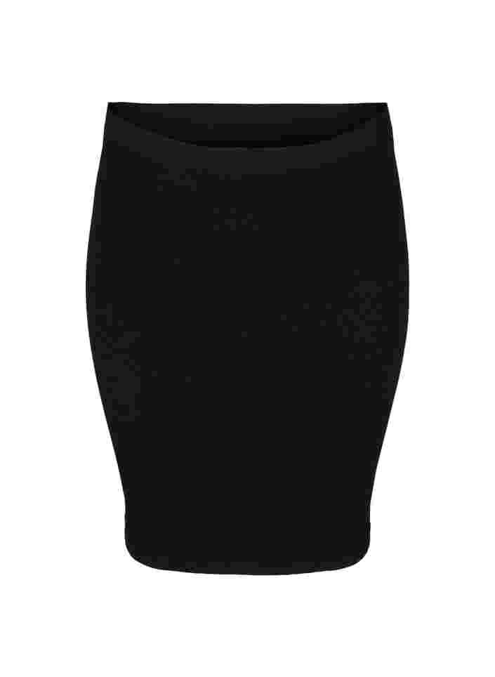 Close-fitting seamless skirt, Black, Packshot image number 0