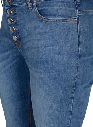 Sanna jeans with super slim fit and button closure, Blue denim, Packshot image number 2