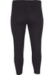 Basic 3/4 leggings in viscose, Black, Packshot image number 1