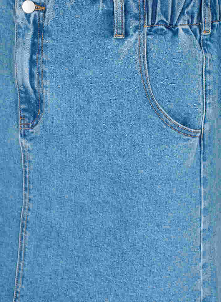 Denim skirt with pockets, Light blue denim, Packshot image number 2