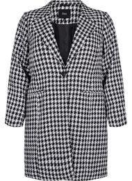 Checkered jacket with button closure, Houndsthooth, Packshot