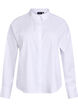 Classic cotton shirt with a loose fit, White, Packshot image number 0