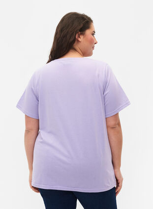 FLASH - T-shirt with motif, Lavender, Model image number 1