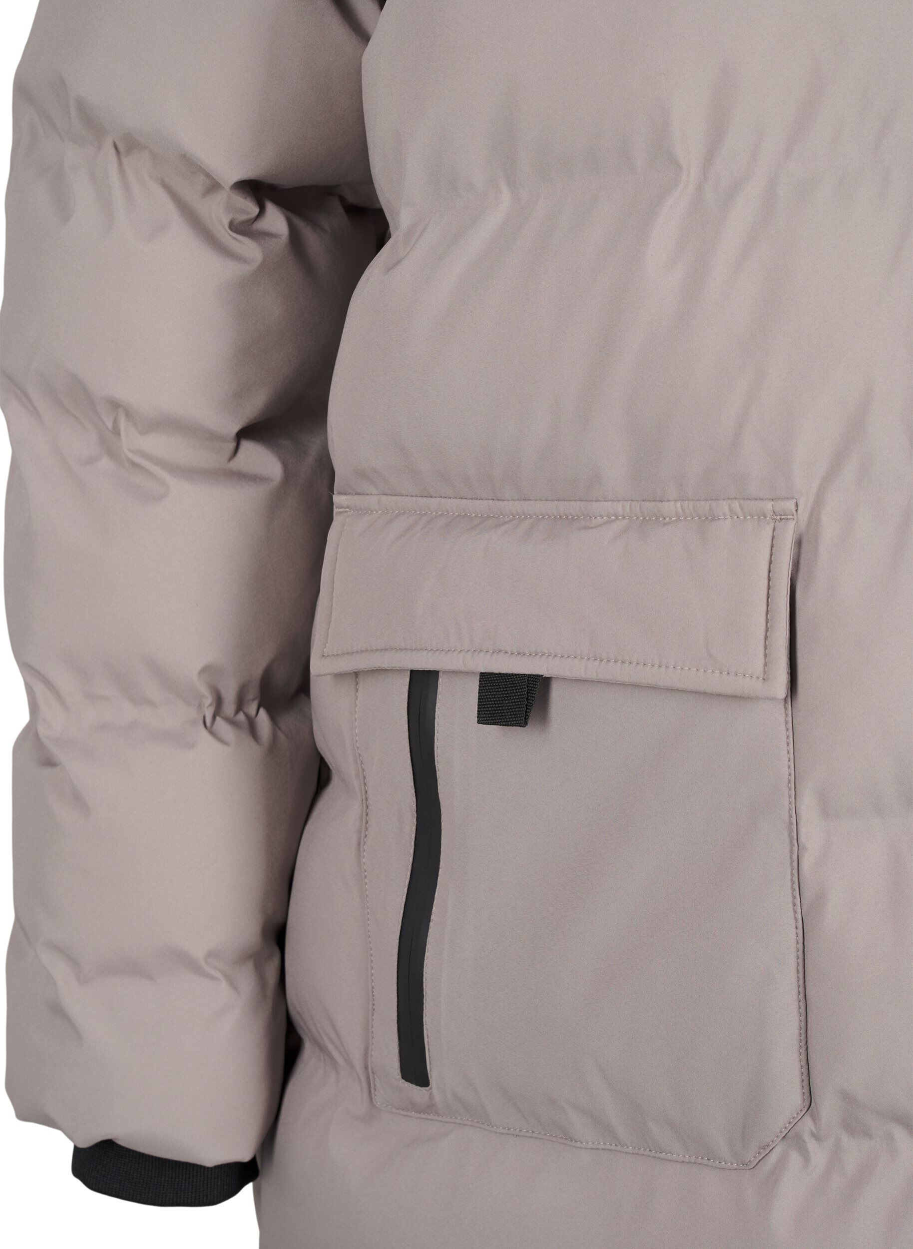 ZizzifashionPuffer coat with hood and pockets, Beige, Packshot image number 3