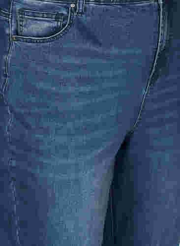 Jeans with an extra high waist, Blue denim, Packshot image number 2