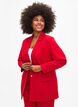 Suit jacket with gold buttons and pockets, Tango Red, Model image number 0