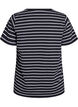 Striped T-shirt with text print, Black, Packshot image number 1