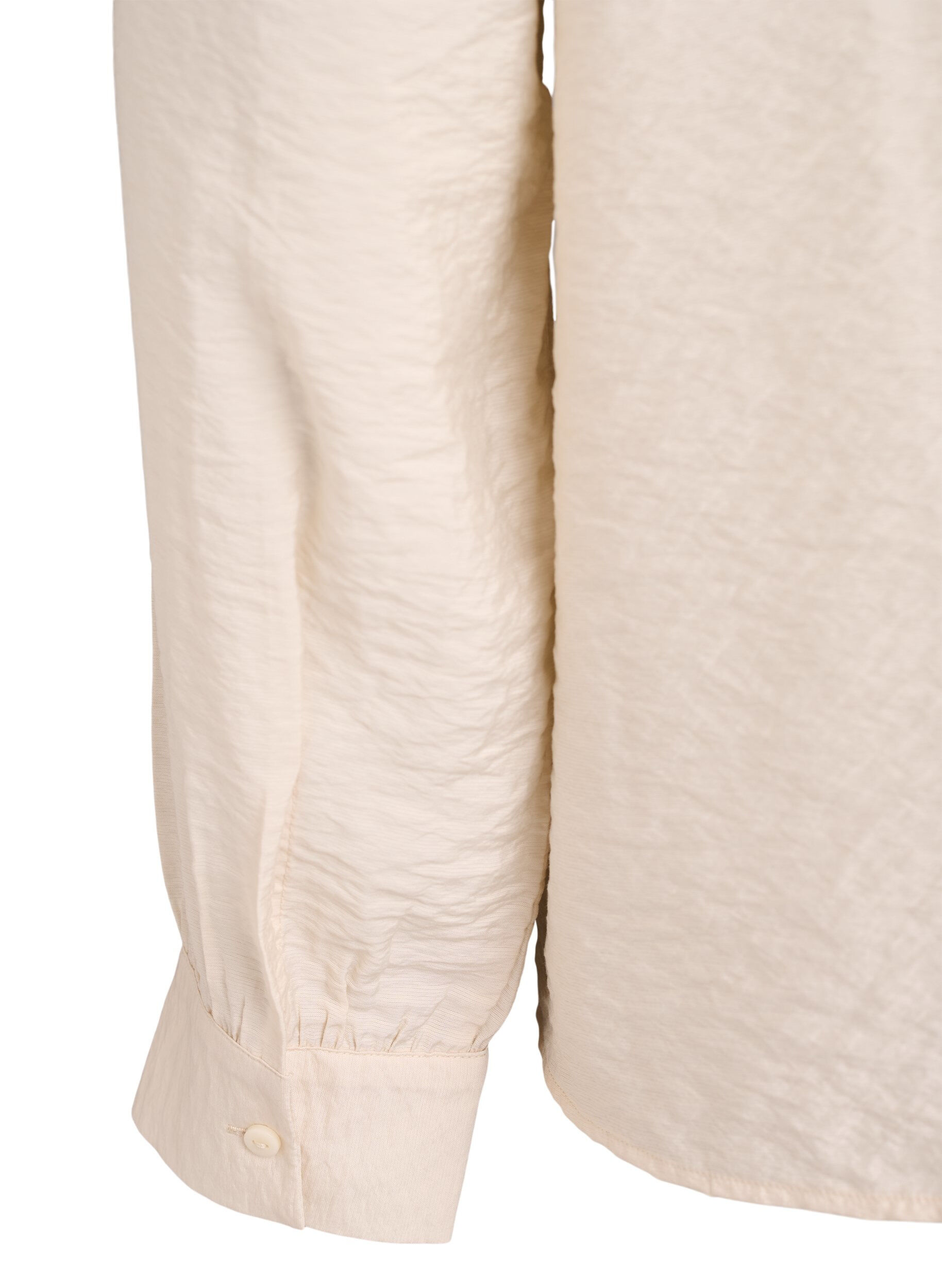 Zizzifashion Blouse with V-neck and embroidered bands, Beige, Packshot image number 3