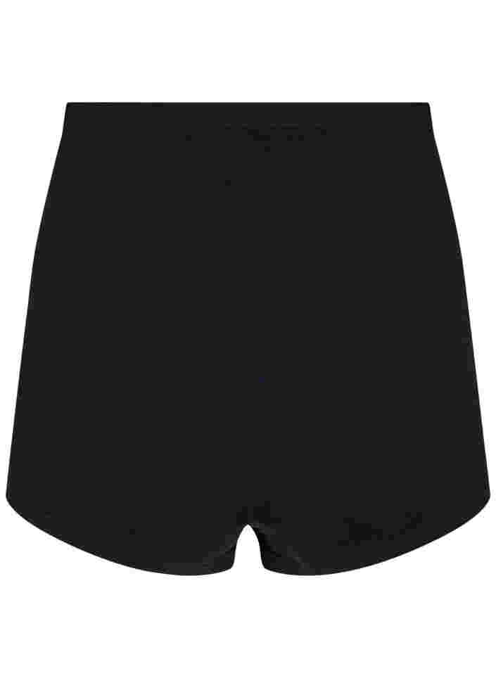Seamless shorts with regular waist, Black, Packshot image number 1
