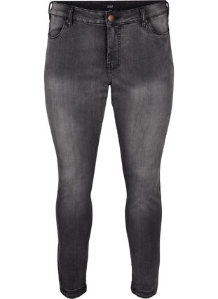 Viona regular waist jeans, Dark Grey Denim, Packshot image number 0