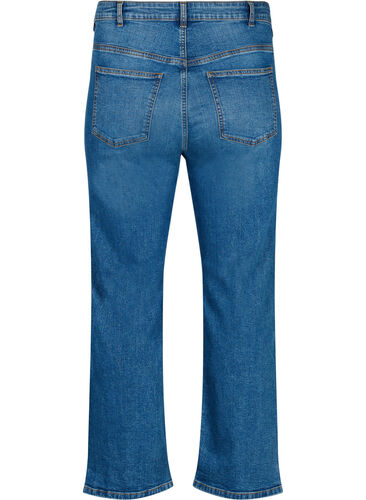 Gemma jeans with high waist and regular fit, Blue denim, Packshot image number 1