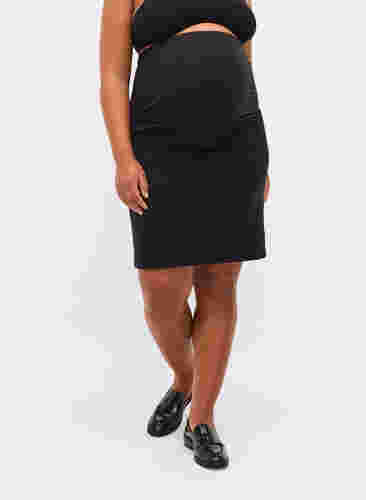 Close-fitting maternity skirt, Black, Model image number 1