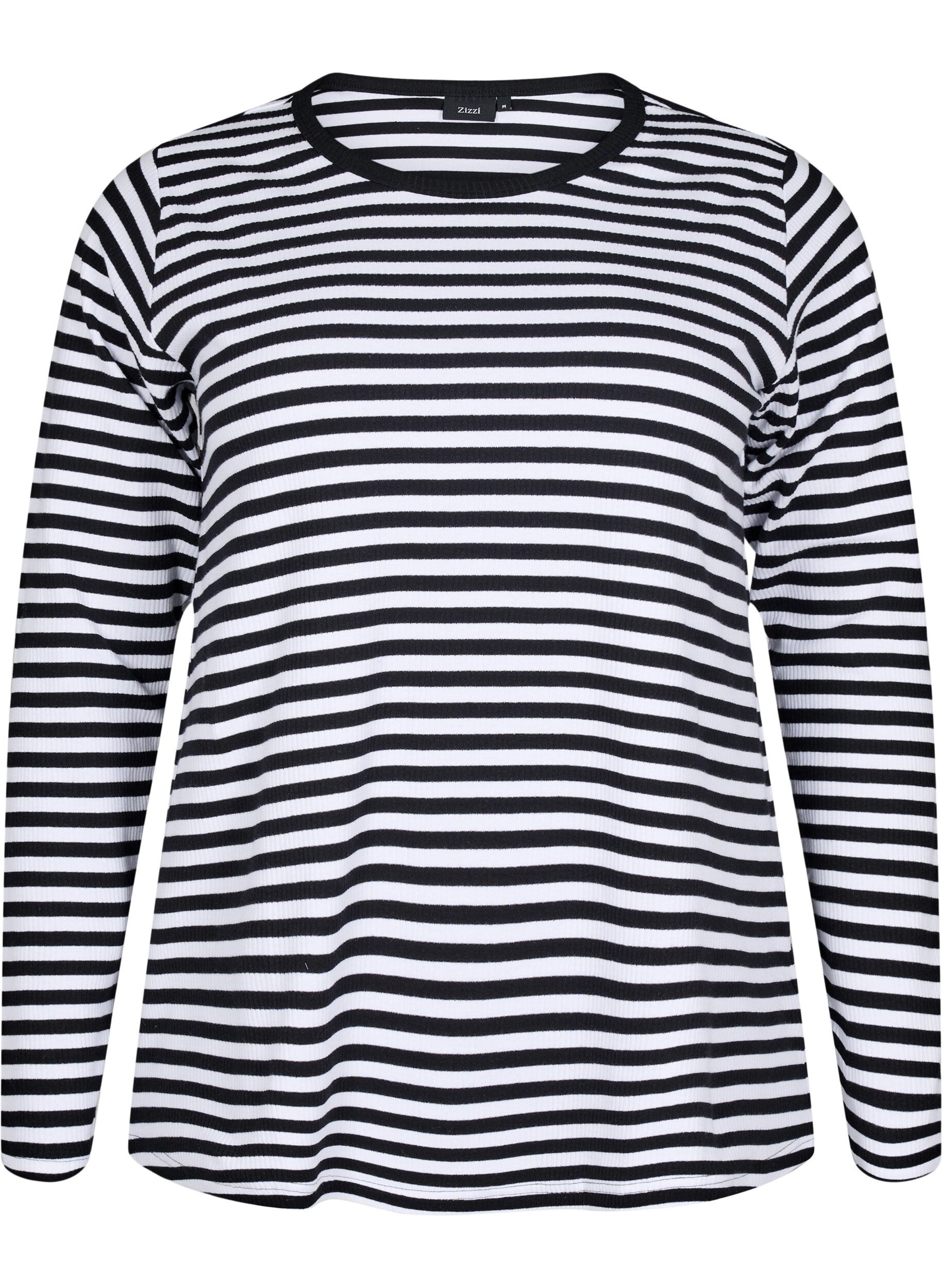 Striped blouse with long sleeves