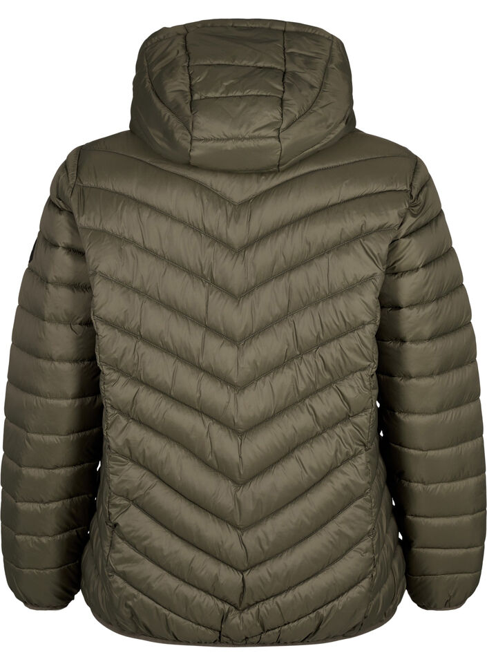 Lightweight jacket with hood, Green, Packshot image number 1