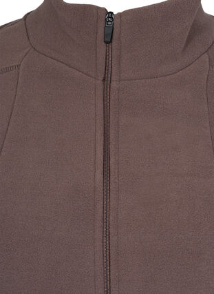 Fleece jacket with pockets and zip, Iron, Packshot image number 2