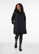 Loose sweatshirt dress with pockets, Black, Model image number 1