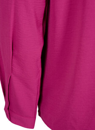 Long sleeved blouse with lace detail, Festival Fuchsia, Packshot image number 3