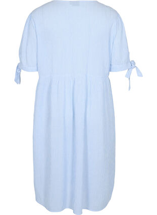 Striped cotton shirt dress, Blue Stripe, Packshot image number 1