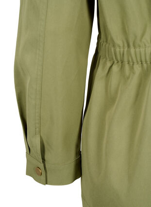 Army jacket with drawstring waist, Aloe, Packshot image number 3