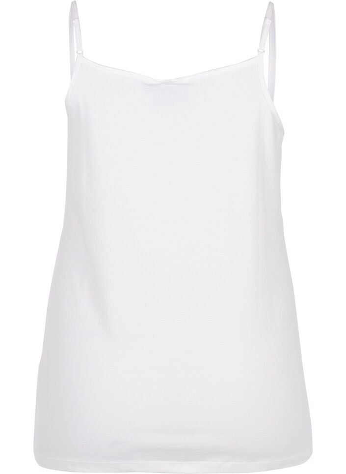 Basic strappy top, Bright White, Packshot image number 1
