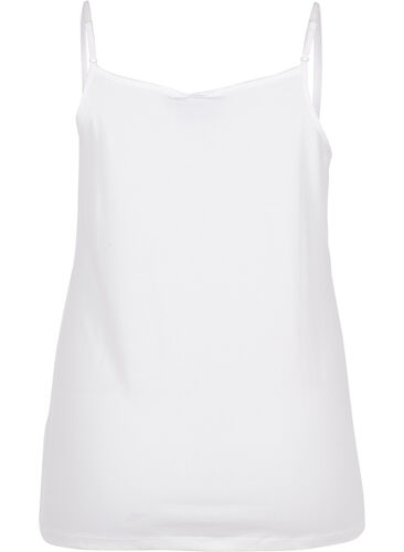 Basic strappy top, Bright White, Packshot image number 1