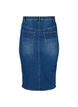 Denim midi skirt with slits, Blue, Packshot image number 1