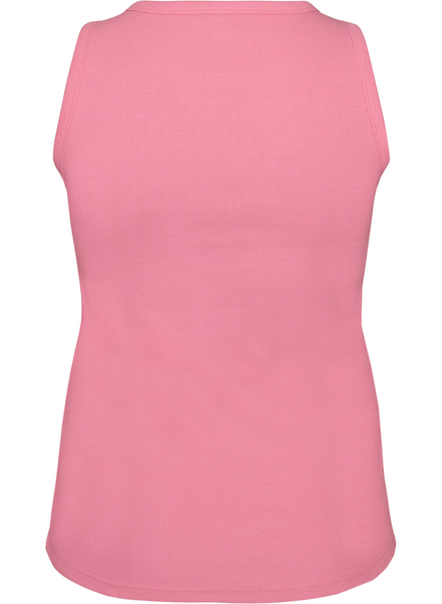 ZizzifashionCotton ribbed top with high neck, Rose, Packshot image number 1