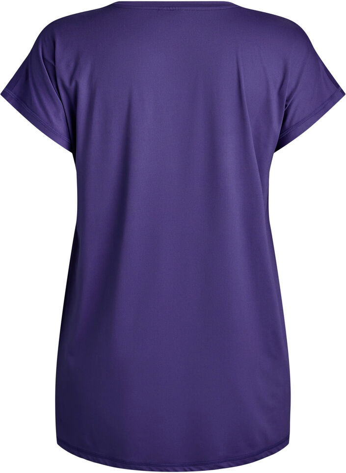 Long training t-shirt, Purple, Packshot image number 1