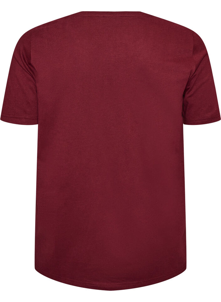 T-shirt with motif, Red, Packshot image number 1