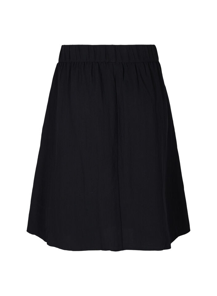 Loose viscose skirt, Black, Packshot image number 1