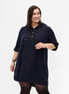 Viscose tunic with hood, Navy Blazer, Model image number 0