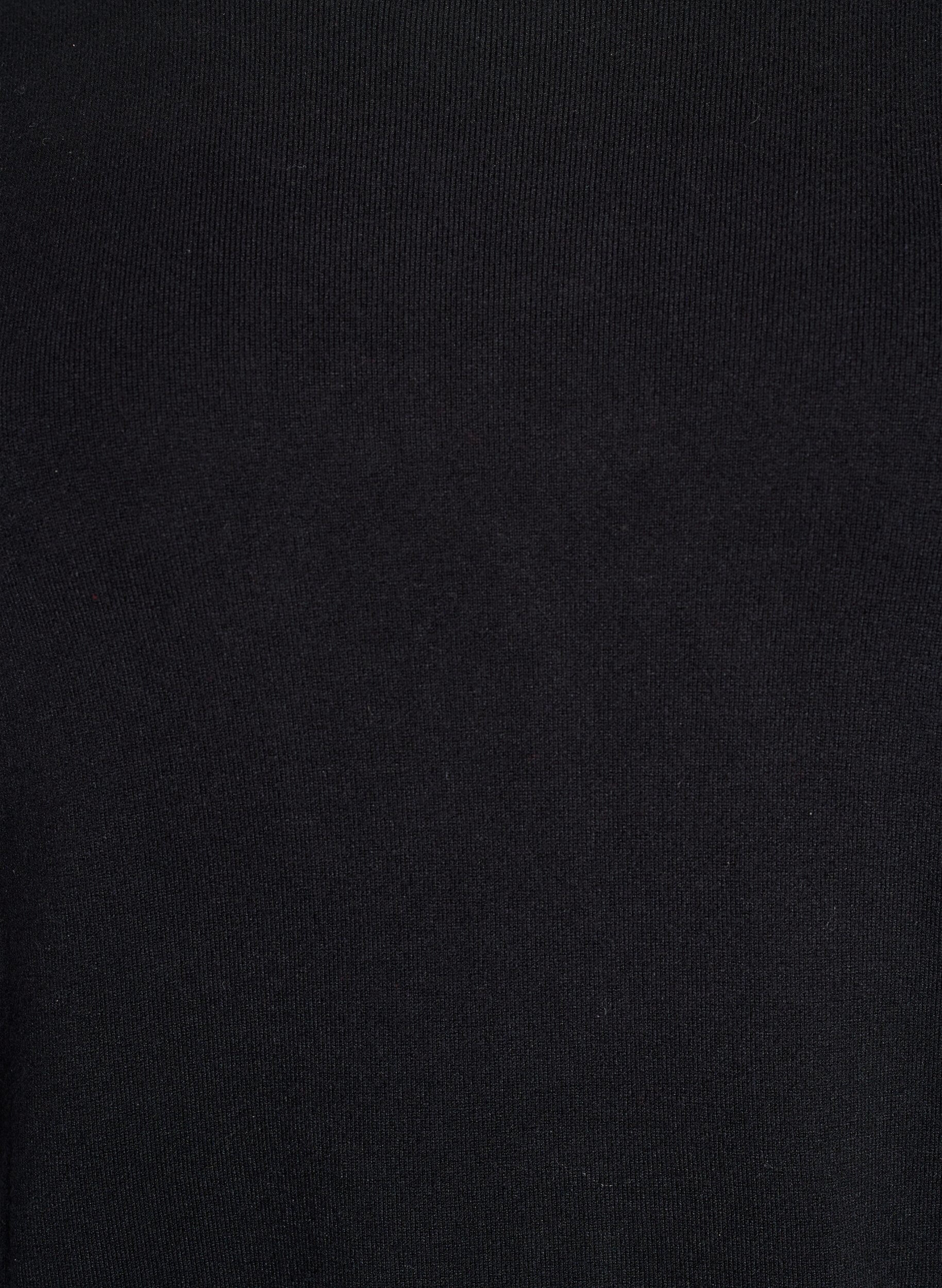 Zizzifashion Short-sleeved knit blouse in viscose, Black, Packshot image number 2