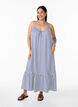 Summer dress with stripes and A-line shape, Blue, Model image number 0