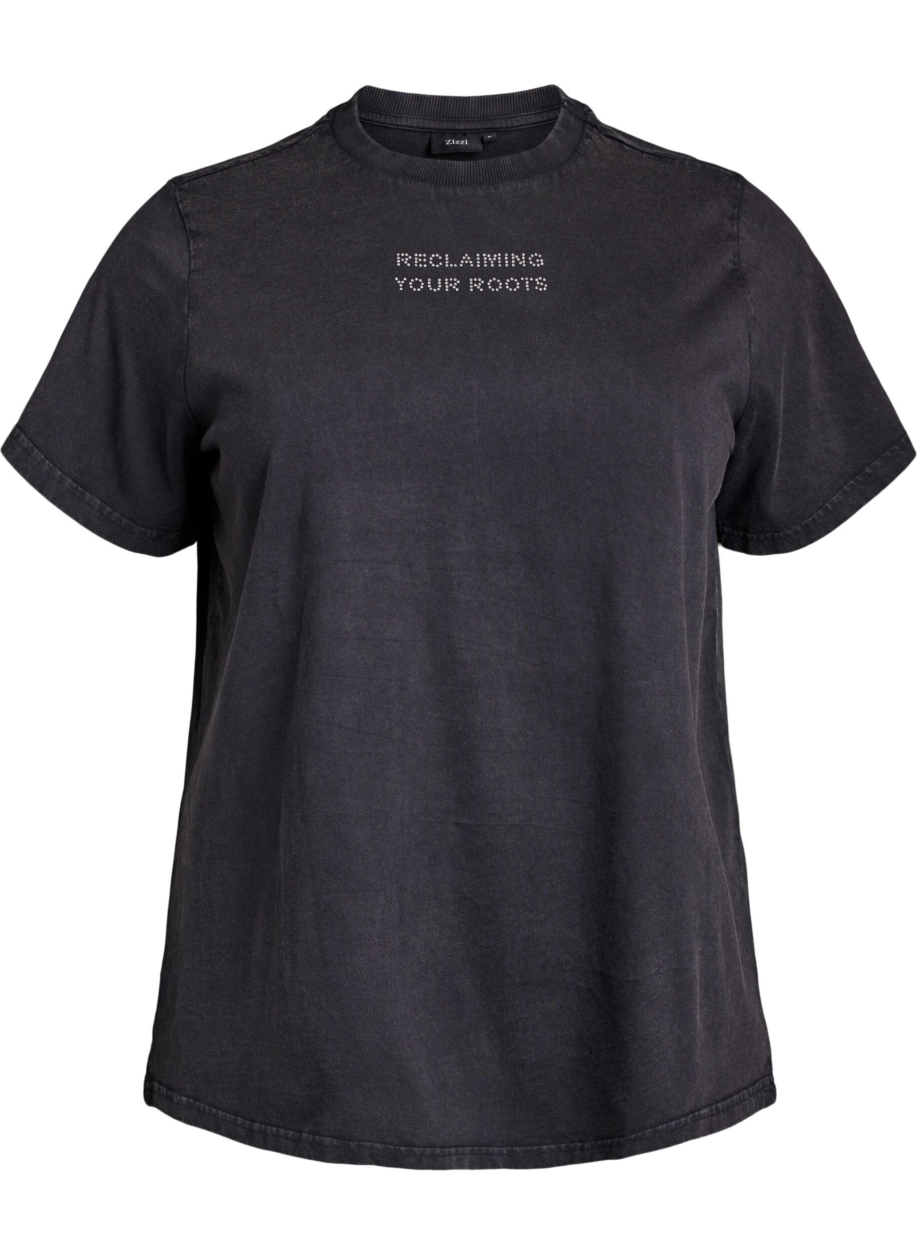 Organic cotton T-shirt with studs