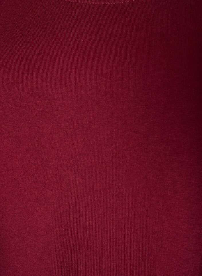 Nightgown in organic cotton with ruffle sleeves, Red, Packshot image number 2