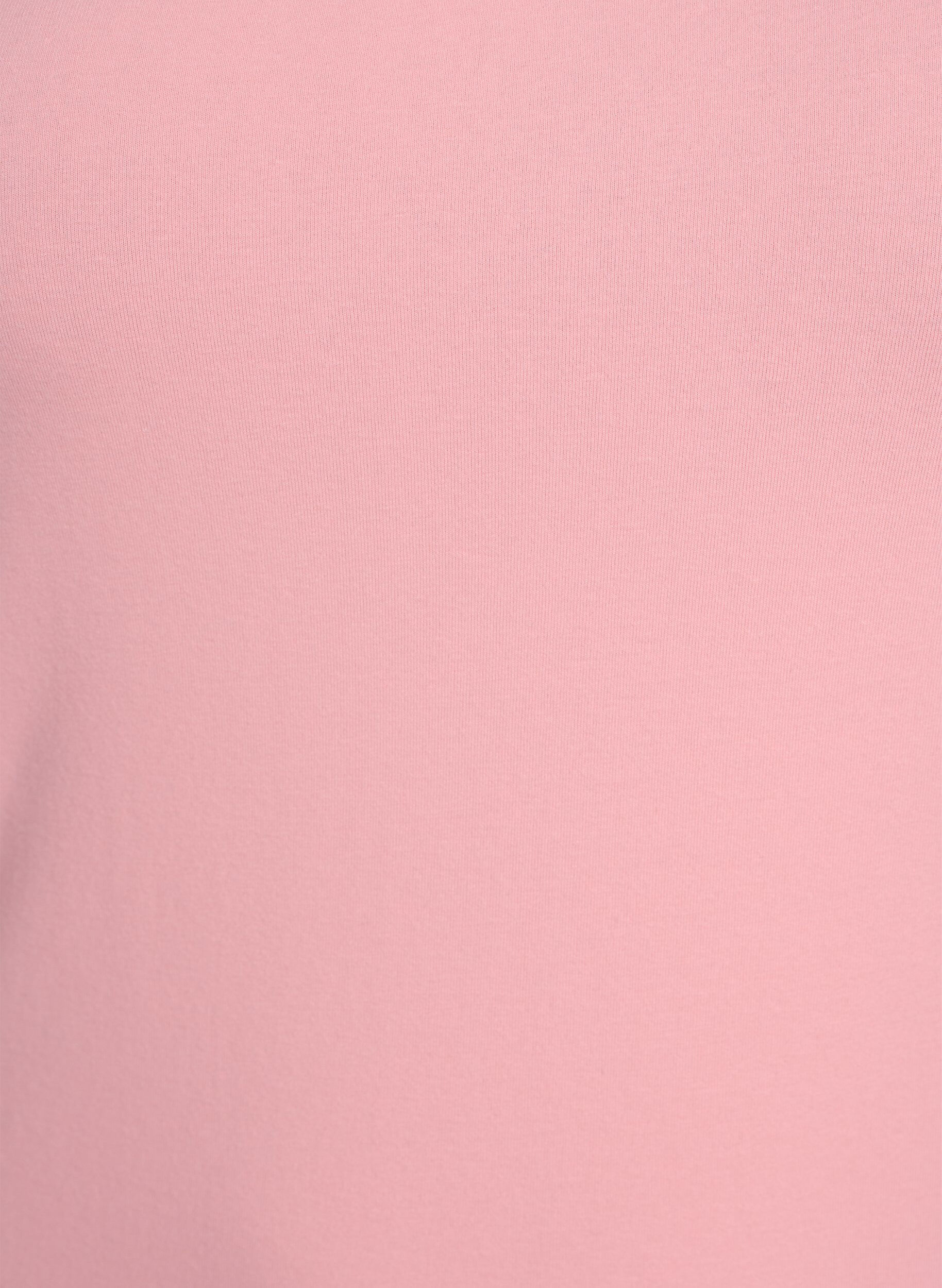 ZizzifashionSolid color basic top in cotton, Rose, Packshot image number 2