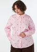 Shirt with embroidered flowers, Pink, Model image number 0