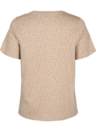 Organic cotton T-shirt with dots	, Natural Dot, Packshot image number 1