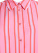 Striped viscose shirt with short sleeves, Pink, Packshot image number 2