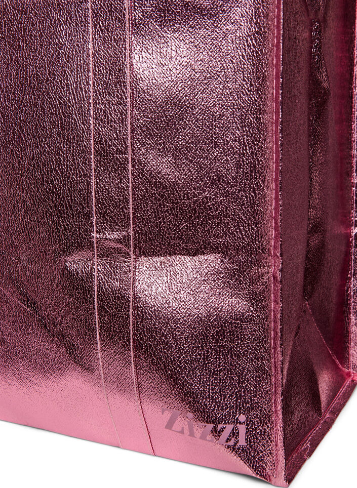 Shopping bag with zipper, Rose, Packshot image number 2