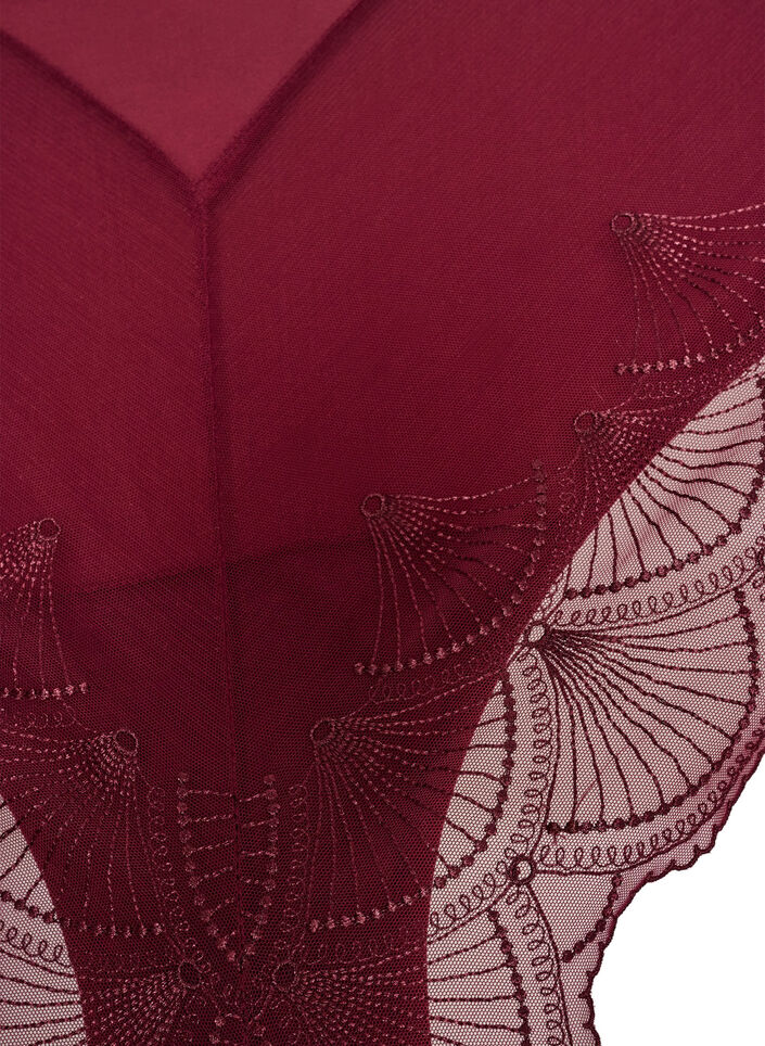 Briefs with mesh and embroidered lace trims, Red, Packshot image number 2