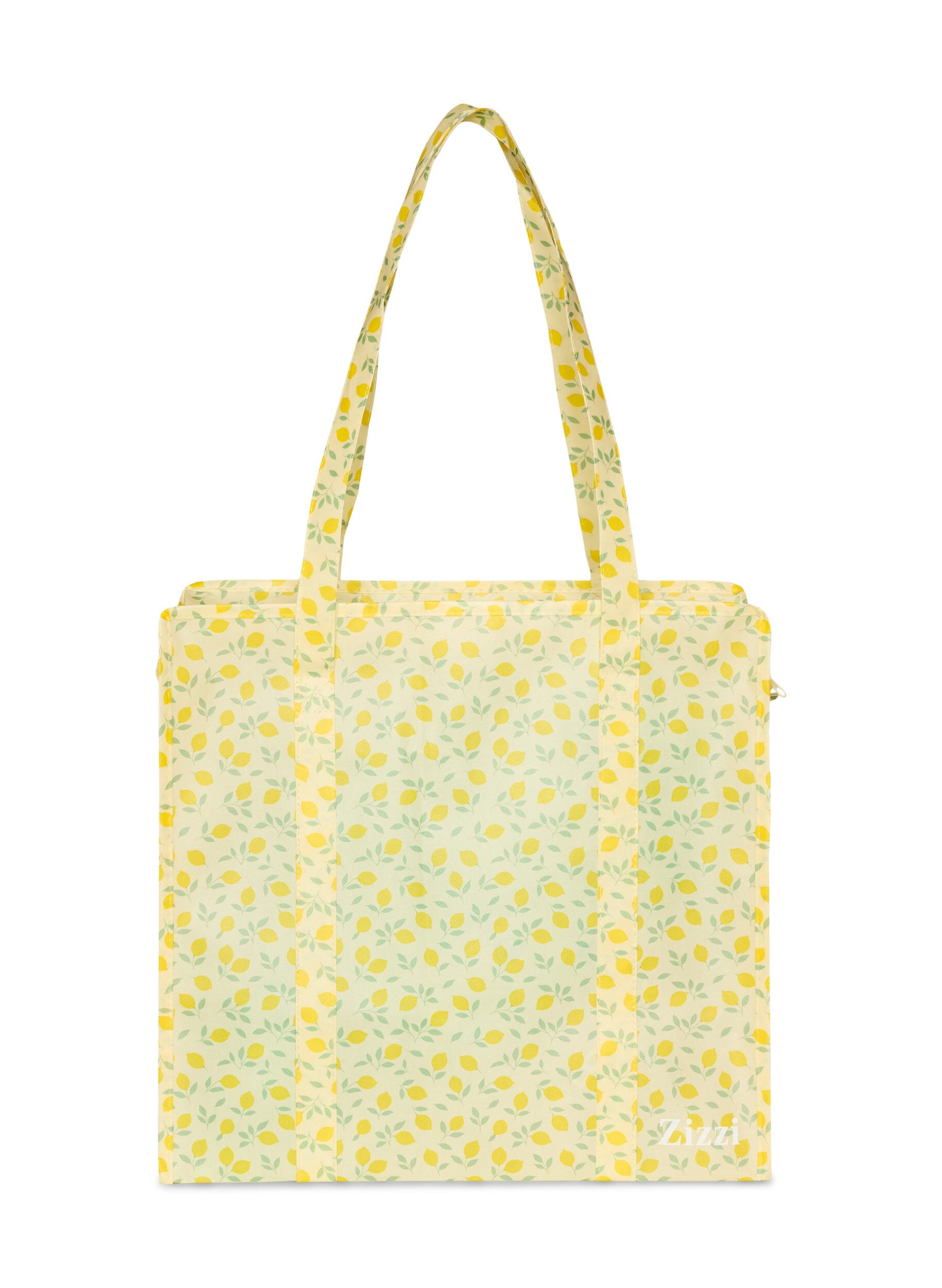 ZizzifashionShopping bag with zipper, Yellow, Packshot image number 1
