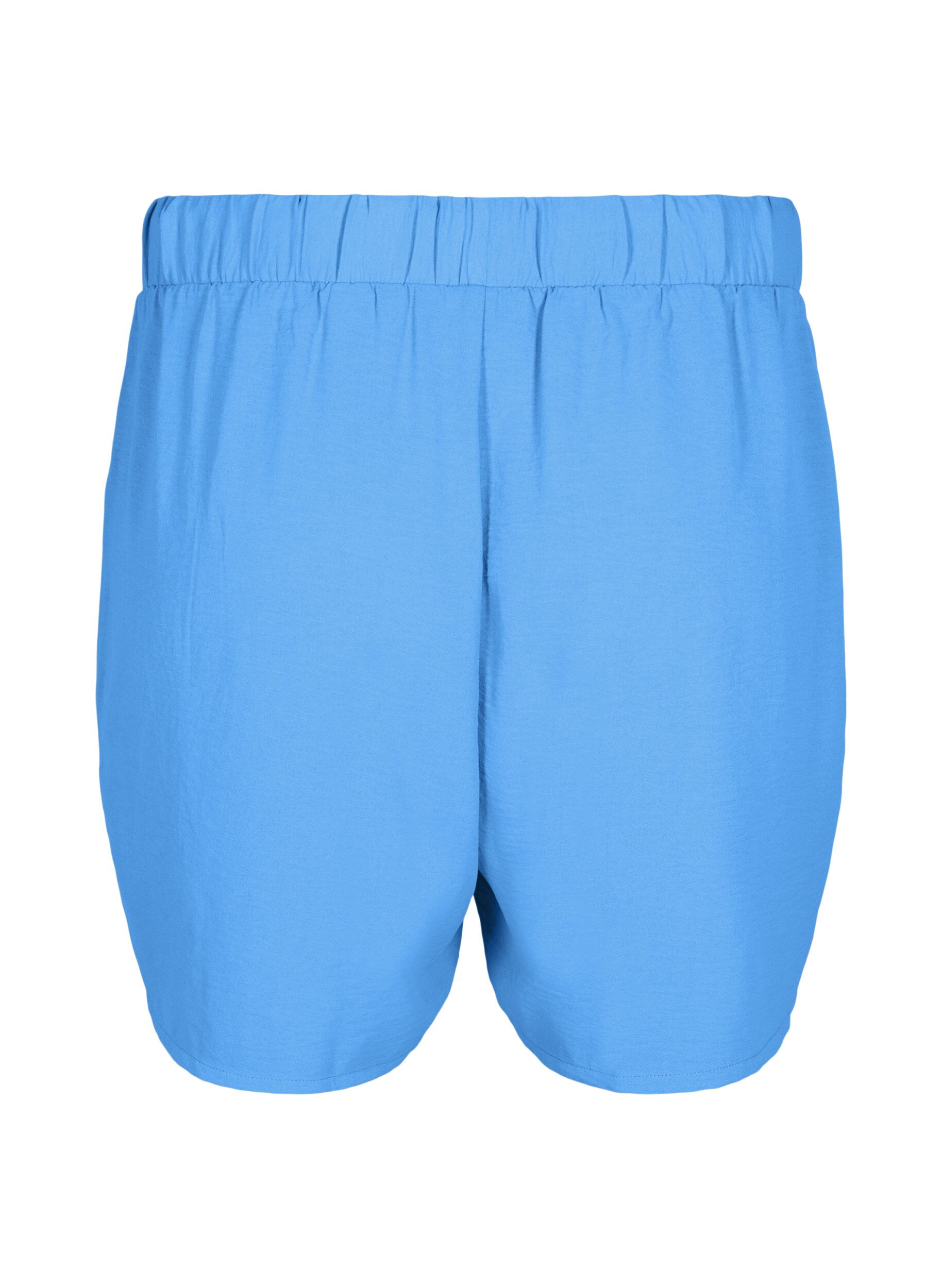 Zizzifashion Shorts with pockets and elastic waistband, Blue, Packshot image number 1
