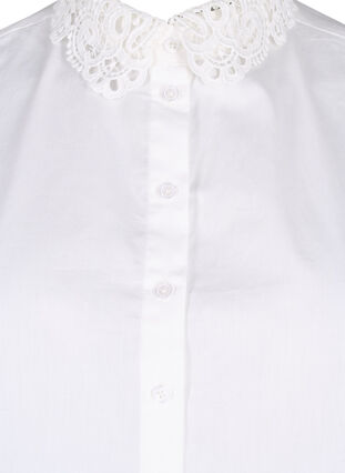 Loose collar with laces, Bright White, Packshot image number 2