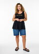 Cotton top with a-shape, Black, Model image number 1