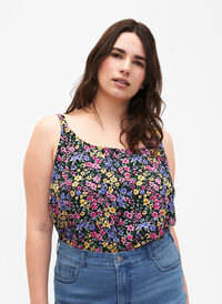 FLASH - Top with print, Multi Flower, Model