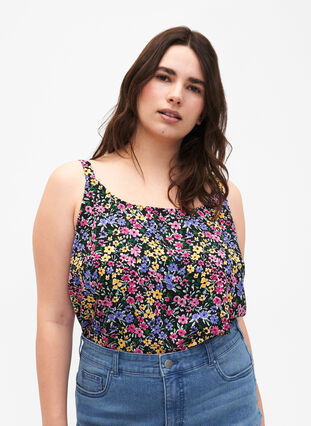 FLASH - Top with print, Multi Flower, Model image number 0